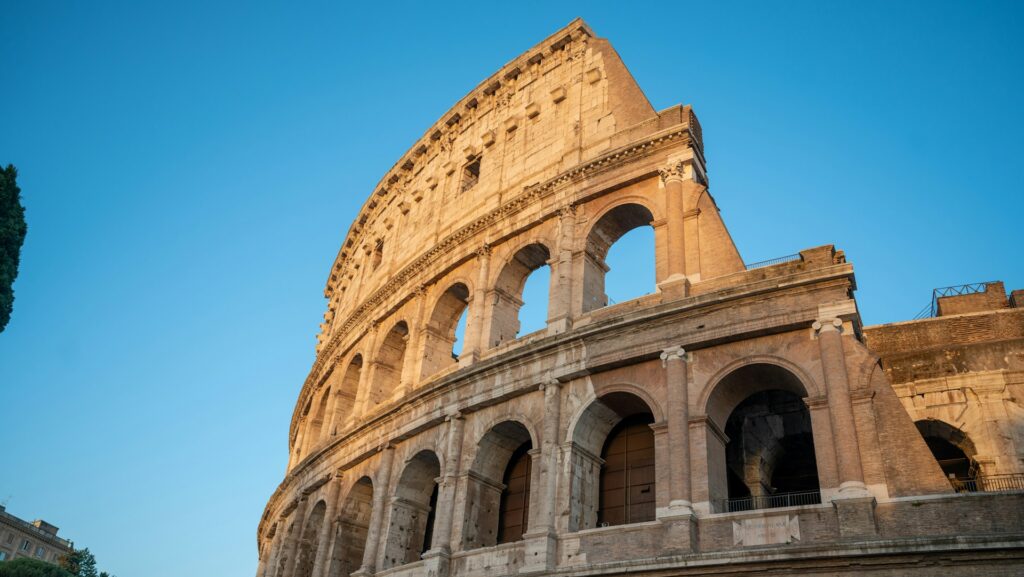 Colosseum in Rome during a trip to Italy