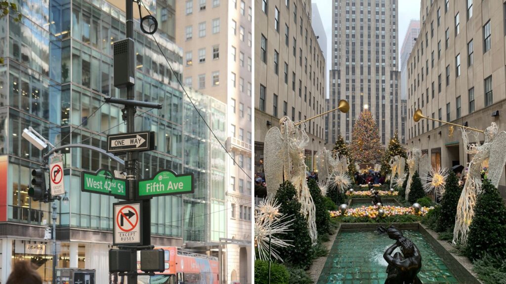 Fifth Avenue and Rockefeller Center in New York