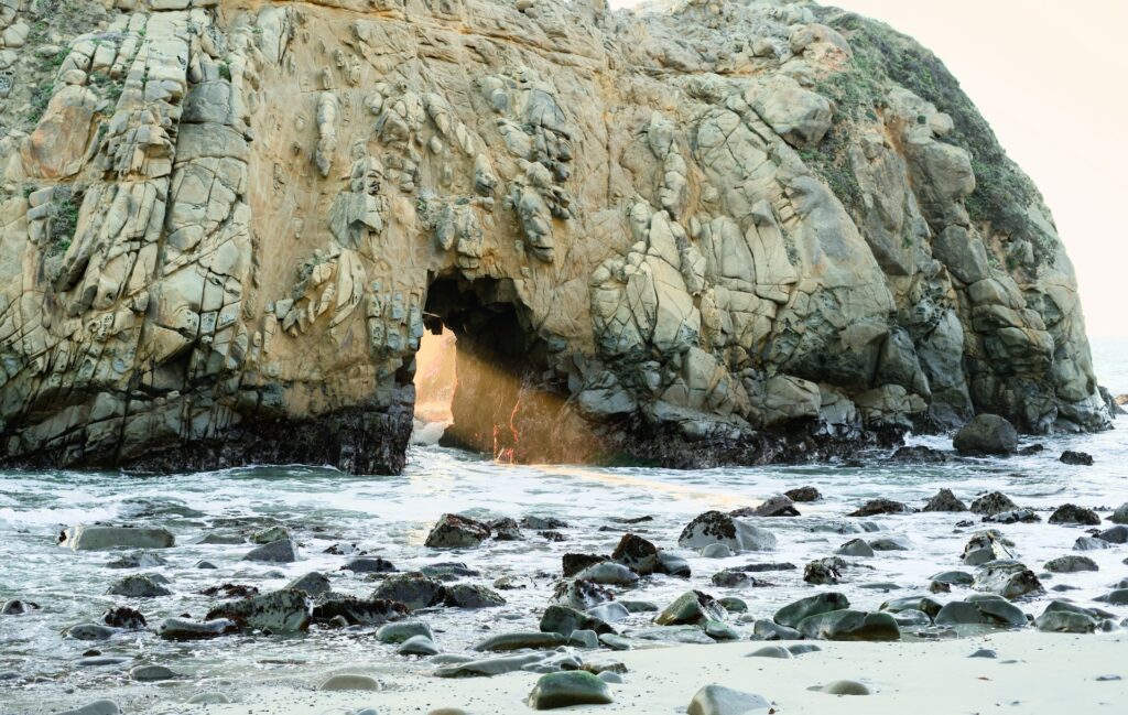 Pfeiffer Beach in Big Sur, USA